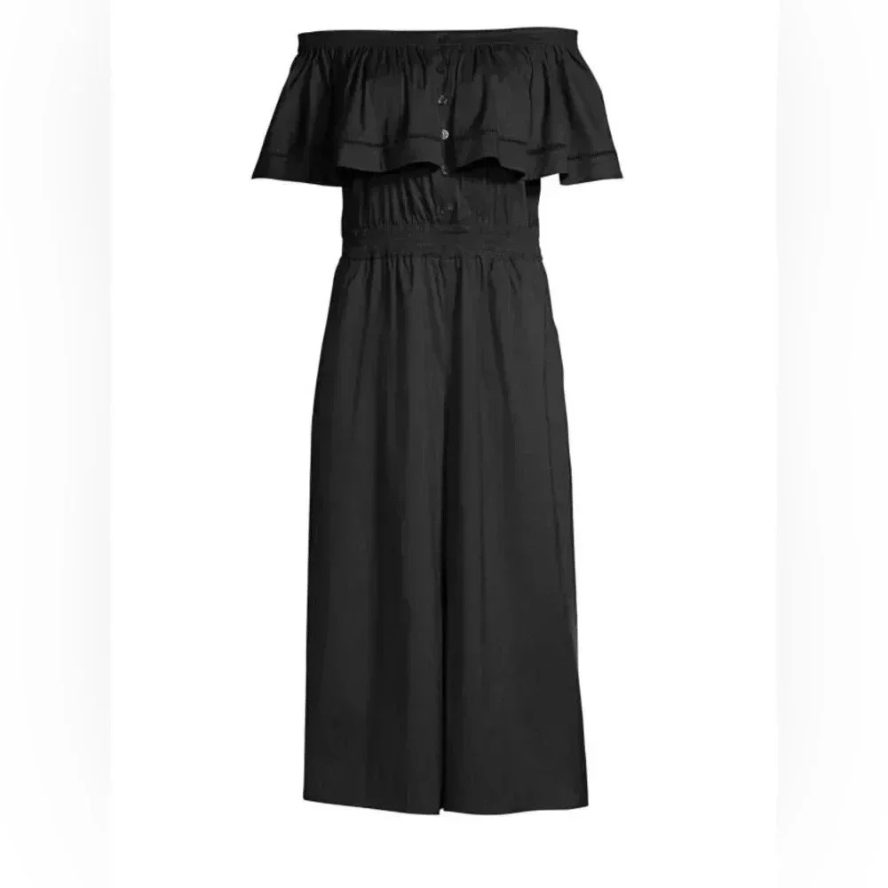 DONNA KARAN Off-The-Shoulder Jumpsuit Medium - Picture 6 of 13